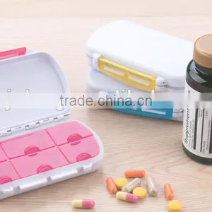 Colorful Plastic RECTANGLE Portable Travelling Mini Pill Box 6 Day thumbnail-3