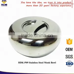 FDA Pass Stainless Steel Polish Finish Monk Bowl thumbnail-2