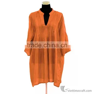Silk Ladies' Dresses, Ladie's Silk Garment With Many Colors and Sizes, Made of Natural Silk in Vietnam thumbnail-1