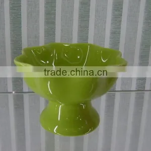 4.3" Flower Shape Custom Colorful Ice Cream Bowls for Ceramic thumbnail-1