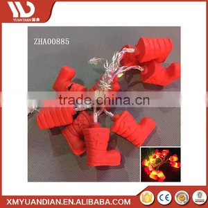 Promotional Wholesale Gift Craft Mini Shoe Led String Light Christmas Ornament thumbnail-2