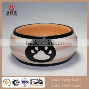 Large Personalised Hand Painted Ceramic Dog Puppy Animal Pet Bowl Dish Feeder thumbnail-1