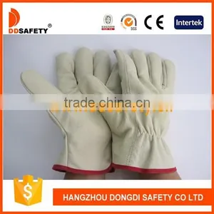 DDSAFETY Cheap Pig Grain Leather Glove Driver Gloves thumbnail-1