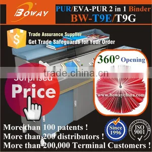 2016 BOWAY T9G 360 Degree Opening 2 in 1 EVA PUR Auto Bookbinding Machine thumbnail-2