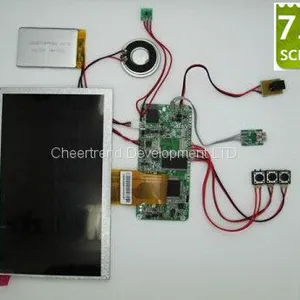 China Factory Supply TFT LCD Screen Player Video Brochure Card Module With Battery 1200mah thumbnail-1