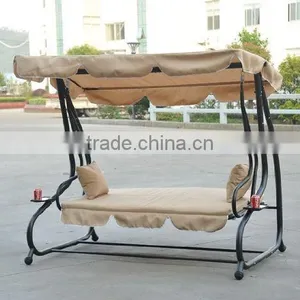 Customized Garden Swing Chair Outdoor Beige Chair for Leisure for Hot Sale thumbnail-1