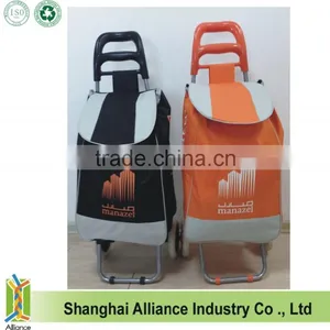 Folding Lightweight Wheeled Grocery Cart Shopping Trolley Bag thumbnail-1