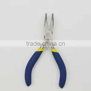 Double Color Mini Angle Jaw Tongs Curved Nose Pliers thumbnail-3