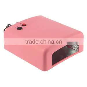 36W UV Nail Art Lamp Gel Curing Tube Light Dryer 220V Pink UV Lamp Nail thumbnail-1