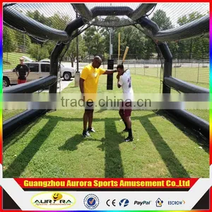 Inflatable Batting Backstop Tent for Baseball Field or Playground thumbnail-1