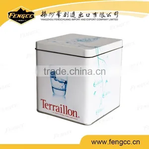 Cube Shape Metal Tin Box for Promotion Custom Print thumbnail-1