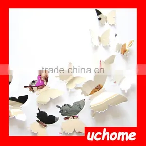 UCHOME Wall Art Mirror Sticker High Quality Butterfly Mirror Decorative Wall Sticker thumbnail-3