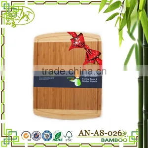 AONONG MOSO Bamboo Radian Corner Shape Cutting Board Kitchen Active Antibacterial Butcher Block thumbnail-1
