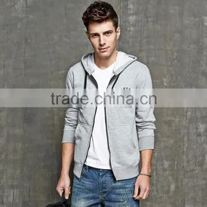 Sport Cotton Zipper up Black Man Custom Color Hoodies thumbnail-2