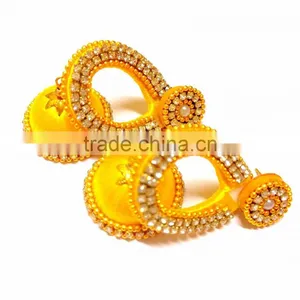 Wholesale Silk Thread Bangles ,Earrings,Necklace Sets India thumbnail-4
