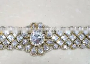 GOLD CRYSTAL Single Bracelet Free Size thumbnail-1