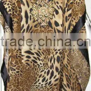 LEOPARD PRINT Kaftan COVER UP thumbnail-1