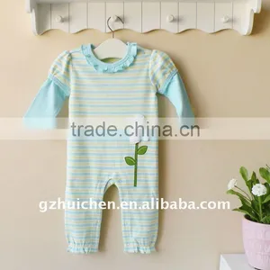 Mom and Bab 2012 Spring Baby Clothing 100% Cotton Embroider Sleep Suits thumbnail-1