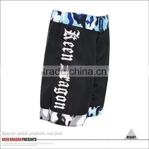Customized Hot Design OEM Printed Fight Mma Crossfit Shorts Black thumbnail-4