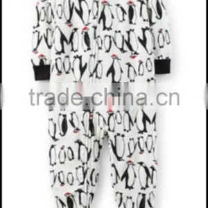 Wholesale 100% Cotton Boys and Girls Winter Pajamas,kids Pajamas With Feet thumbnail-4