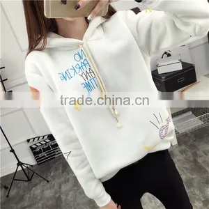 100%cotton Wholesale Woman Sweatshirt With Hood Popular Among Adults CVC(65/35) thumbnail-2