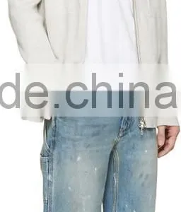 2016 Mens White Cashmere Cardigans Sweaters With Hood thumbnail-4
