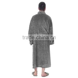 Good Quality Couples Mens Microfiber Bathrobe thumbnail-3
