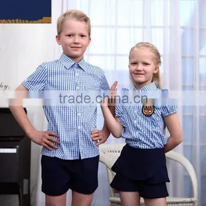 Custom Wholesale School Shorts Uniform Shirts Summer Fashion School Uniforms thumbnail-1