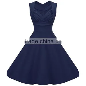 Walson Women Retro Popular Party Dresses Lady Tube Short V-neck Mini Casual Clothing Pinup Hip Hop Vintage Dress thumbnail-5