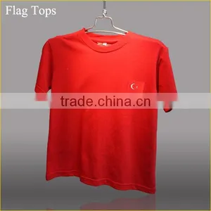 Wholesale 2016 Summer National Flag Design Tops Turkish Pattern T-shirt for Arab Child Boys Flag T-shirt Custom thumbnail-1