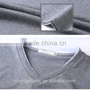 V Neck Long Sleeve Slim Fit Tee Shirt thumbnail-4
