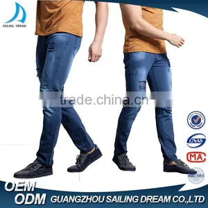 2016 New Arrival Comfortable Destroy Wash Abrasion Wash Cheap Denim Mens Cotton Pants thumbnail-2