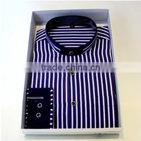 100% Cotton New Button Down Shirts ,fashion Pinstripe Long Sleeve Shirts for Men,OEM Service for Men's Shirts thumbnail-4