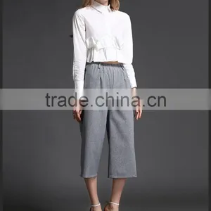 Casual Fashion Linen Straight Loose Pants for Woman thumbnail-2