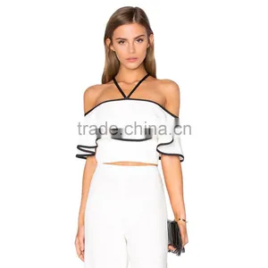 New White Blouse Women Shirt Model in Wholesale thumbnail-1