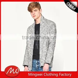 Mens Fashion Chunky Wool Heavy Knit Thick Cardigan Sweater From OEM Factory thumbnail-1
