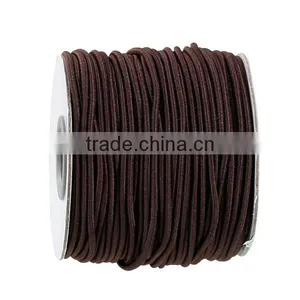 Polyamide Nylon Jewelry Thread Cord For Buddha/Mala/Prayer Beads Dark Coffee Elastic 2mm thumbnail-1