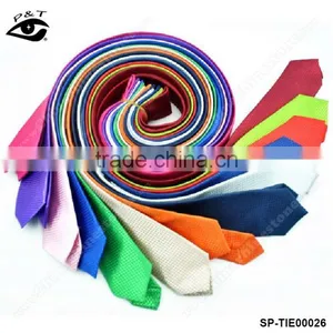 18 Colors Grid Tie Pure Color Neck Tie For Students Skinny Ties thumbnail-1