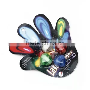 LED Flashing Laser Rings Heart Shape Light up Party Decoration Light Beam Rings thumbnail-1