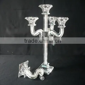 Handmade Modern 5 Head Crystal Candle Holders For Christams Holidays Home Decorative thumbnail-2
