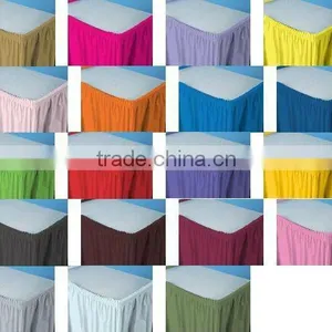 Polyester Table Skirting Cover and Table Linen Table Skirts thumbnail-1