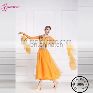 2016 Long Sleeves Beautiful Ballroom Dance Dress B-14764 thumbnail-2
