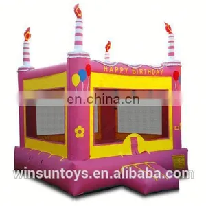 Commercial Inflatable Pink Birthday Cake Jumper,moonwalk,bouncer thumbnail-1