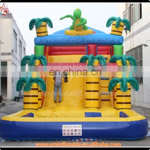 Attractive Giant Inflatable Water Slide,jungle Water Slides,inflatable Water Park With Pool for Sale thumbnail-2