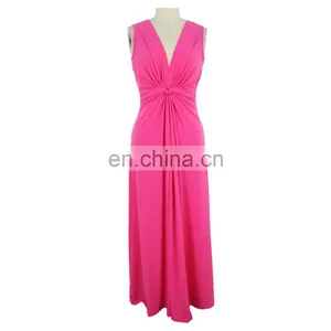 China Factory 2017 Tie Bow Pregnant Women Maxi Dress thumbnail-1