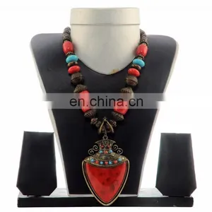 Indian Banjara Beded Necklace- Fashion Costume Jewellery Set thumbnail-5