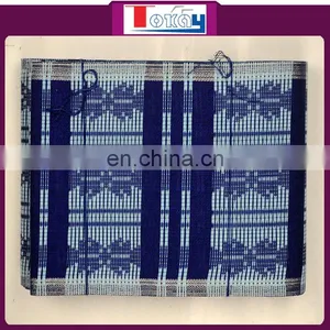 Embroidered Nigerian Royal Bule Aso Oke for Party thumbnail-1