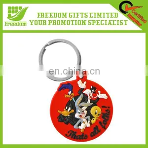 Promotional Plastic PVC Engraved Key Ring thumbnail-1
