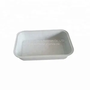 High Quality White Coated Airline Aluminium Foil Container With Lid For Inflight thumbnail-5