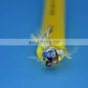 PUR Sewer Pipe Inspection Crawler Abrasion Resist Cable With Optic Fibres thumbnail-1